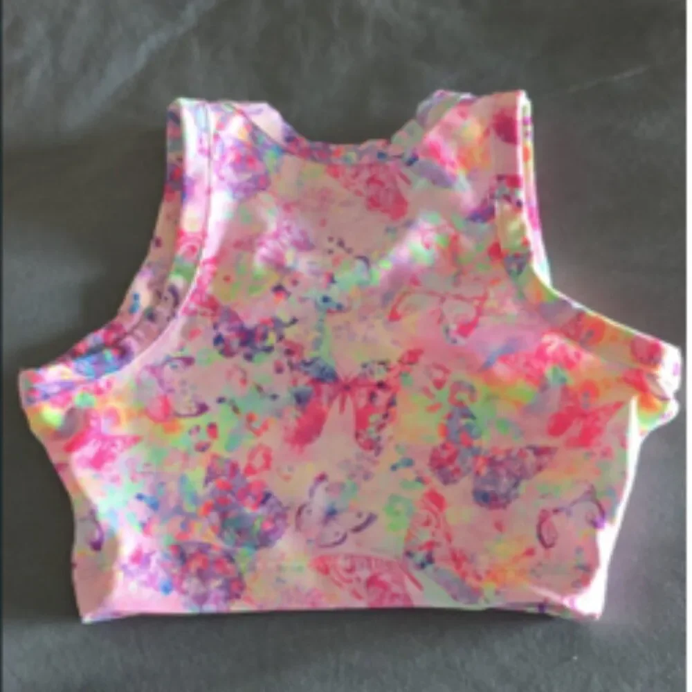 Nutmeg Girls Activewear‎/Gym Set + Cover Top & Bike Shorts - Size 5